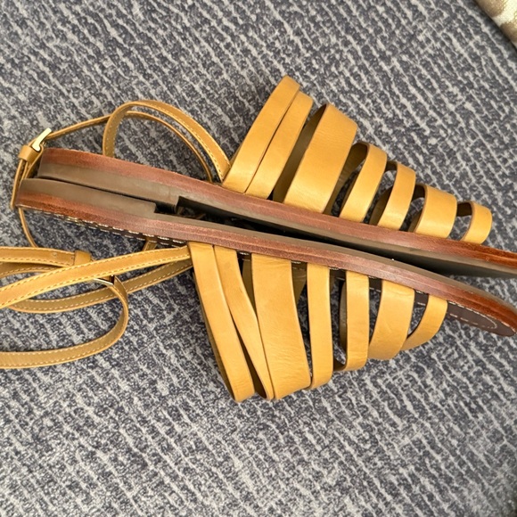 Tory Burch Patos Ankle Wrap Sandals Sz 8 - Picture 3 of 8